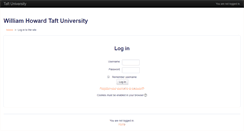 Desktop Screenshot of online.taft.edu