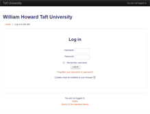 Tablet Screenshot of online.taft.edu